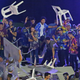 Illustration for article titled Rioting Costumed Fans Halt Australian Darts Competition